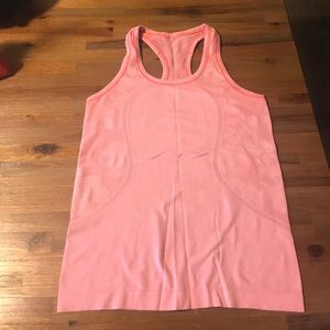 Women's pink racerback lululemon tank top