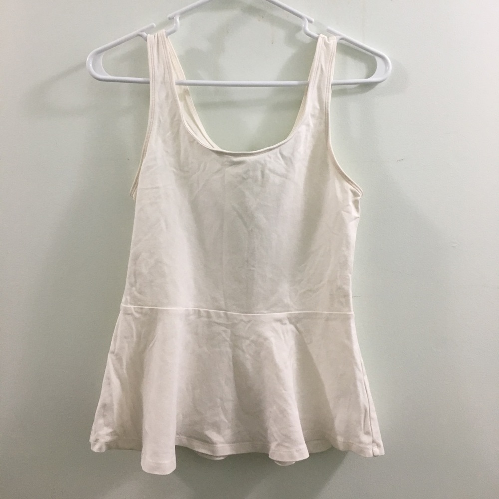 Cream Peplum top