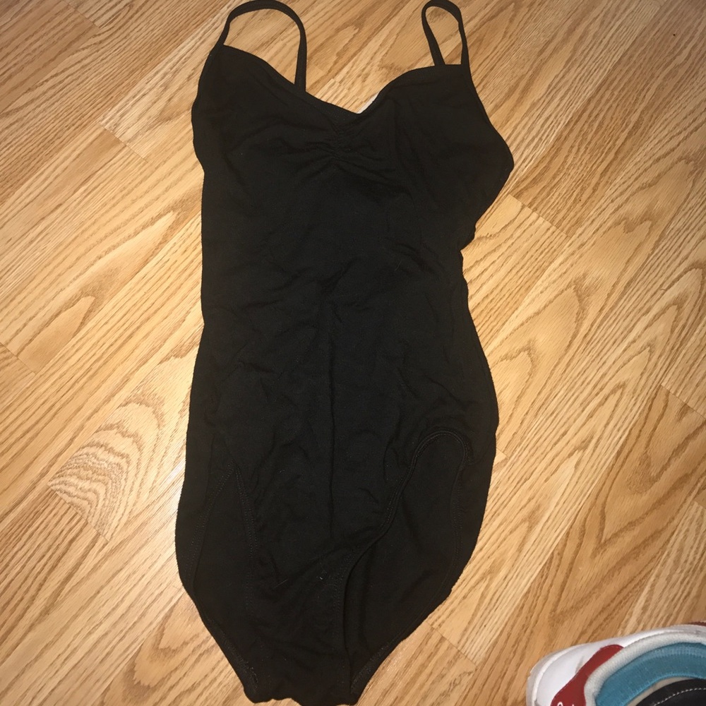 Black ballet leotard