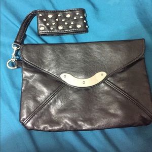Black rocker purse