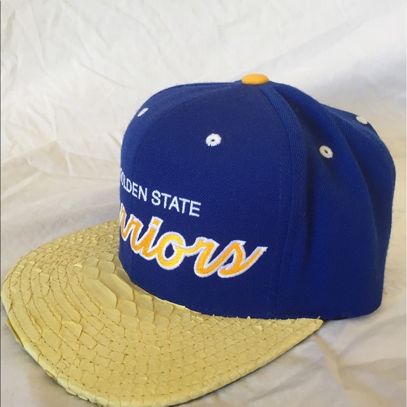 Mitchell Ness Golden State Warriors Snakeskin Hat - Picture 3 of 5