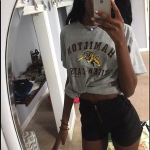 Black high waisted shorts