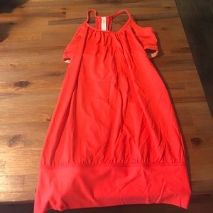 Women's lululemon red tank with built in bra, 4