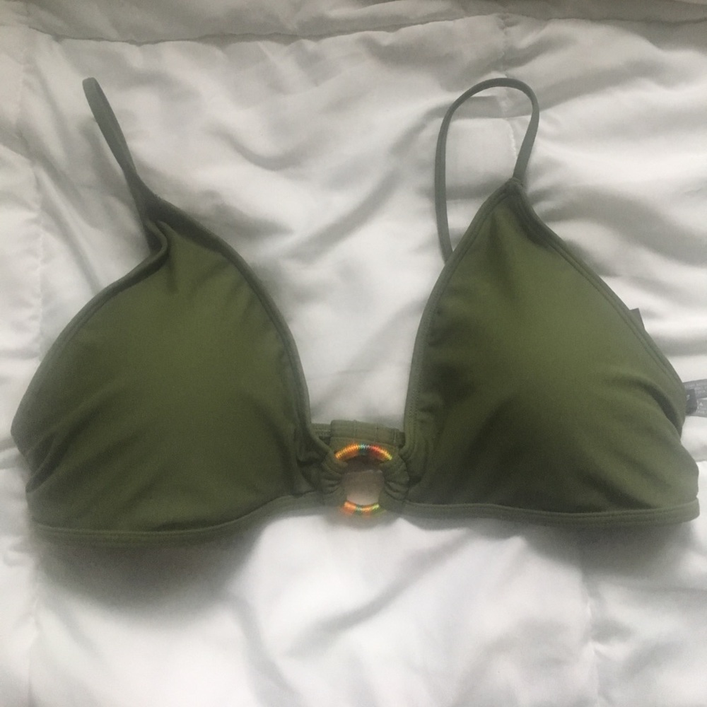 Green bikini top