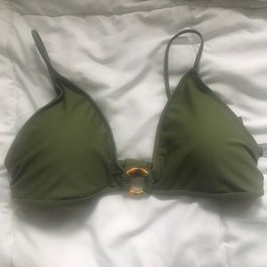 Green bikini top
