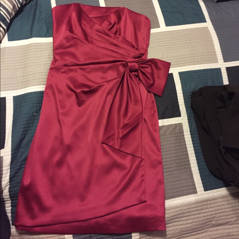 White House Black Market- Cranberry dress