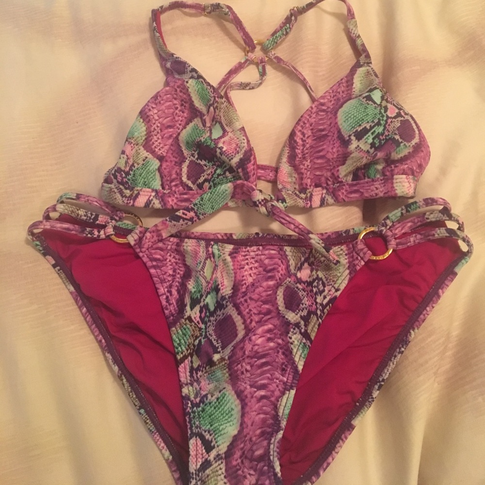 Pilyq Snakeskin Bikini