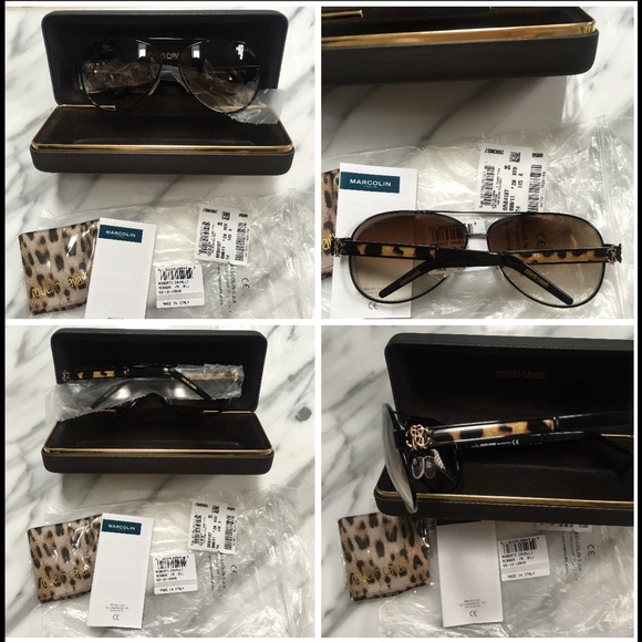 ROBERTO CAVALLI GORGONEA LEOPARD AVIATOR SUNNIES main image 4