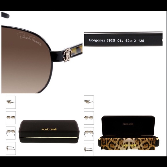 ROBERTO CAVALLI GORGONEA LEOPARD AVIATOR SUNNIES main image 11