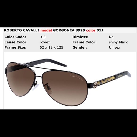ROBERTO CAVALLI GORGONEA LEOPARD AVIATOR SUNNIES main image 10
