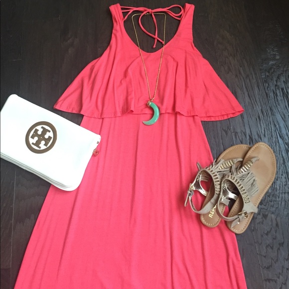 NWT Coral Maxi Dress - Picture 1 of 4