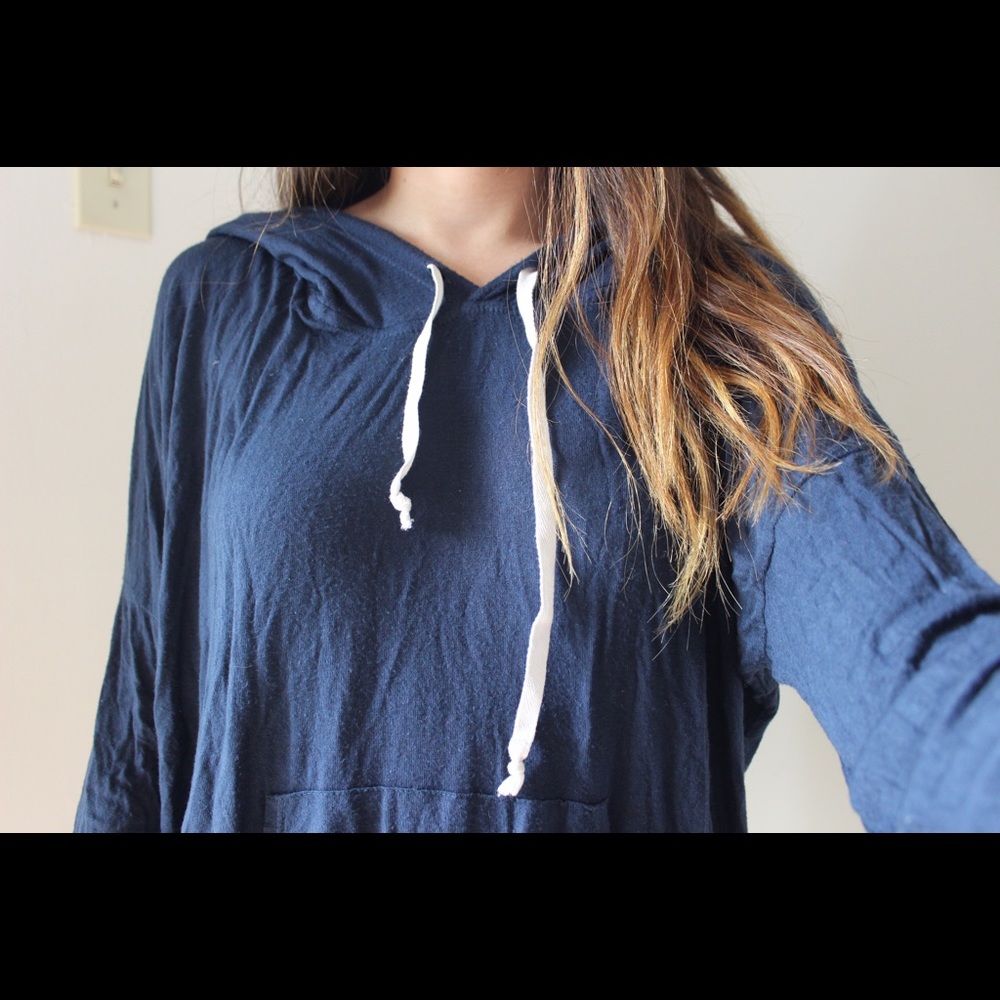 Brandy Melville Navy Hoodie