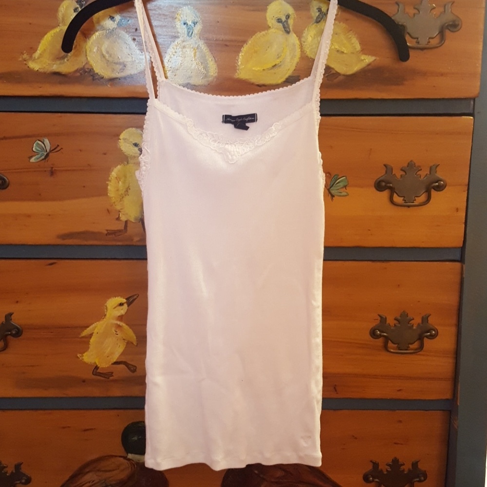 American Eagle White Tank