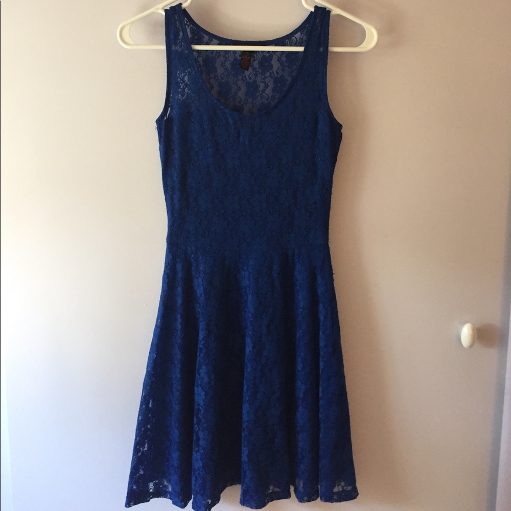 Blue Lace Dress by Material Girl