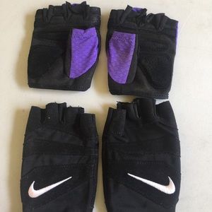 2 pairs weight lifting gloves