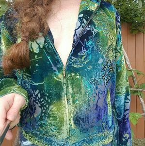 Gorgeous velvet burnout hoodie