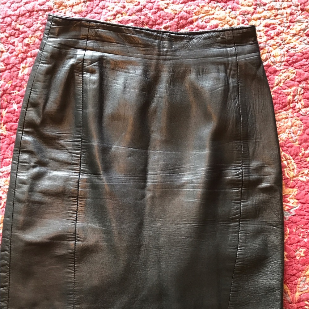 🇺🇸 VINTAGE Leather Skirt