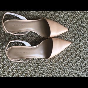 Banana Republic pointy toe sling backs
