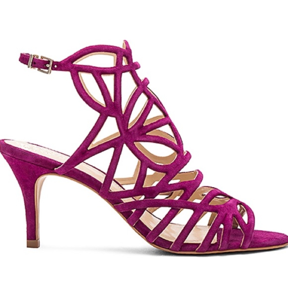 Vince Camuto fuchsia kitten heels