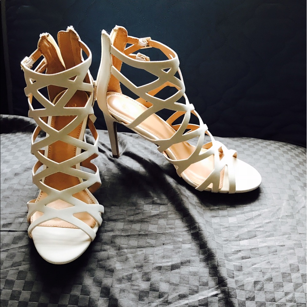 White sandals