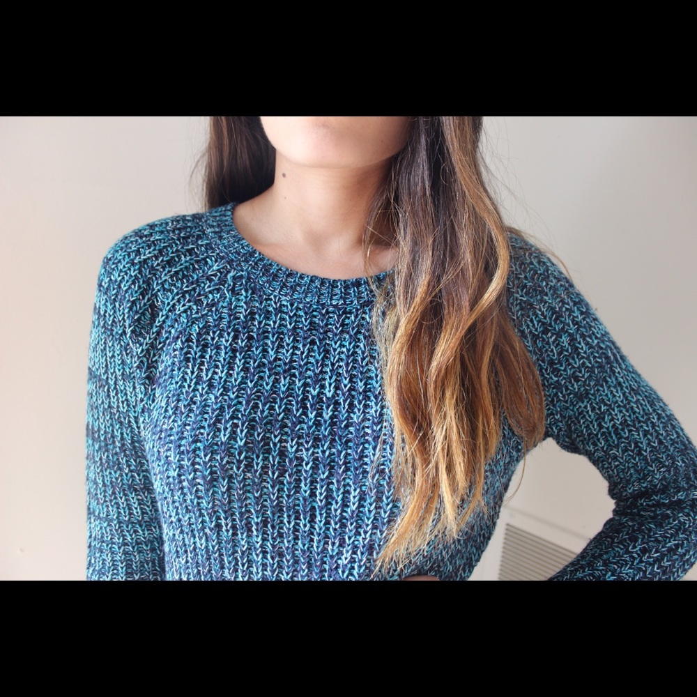Blue Knitted Sweater
