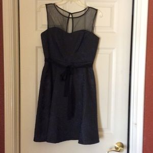Jessica Simpson dress with mesh top with waist tie