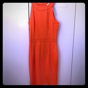 H&M bright orange one piece dress. New with tag!