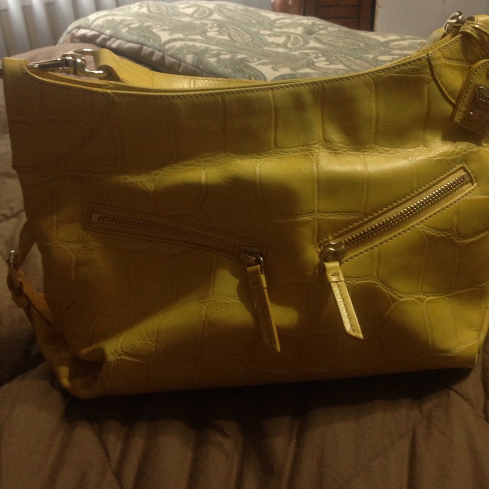 Yellow Dooney & Bourke purse