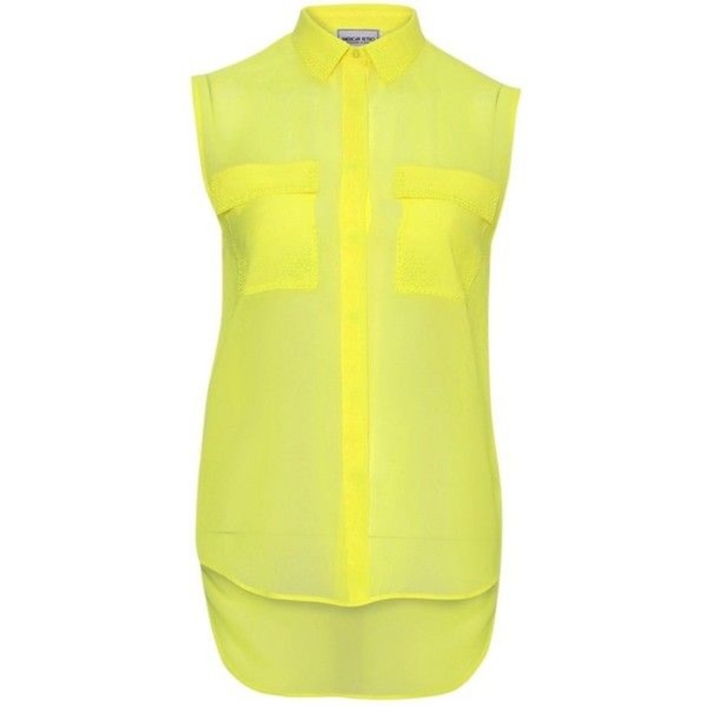 American Retro long sleeveless blouse