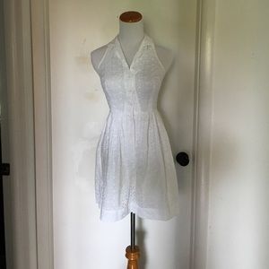 White 50's style dress