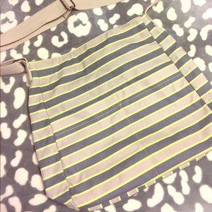 Stripped messenger bag