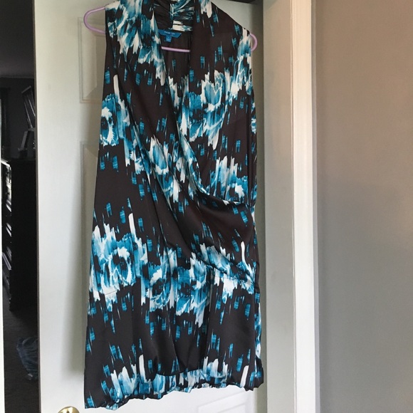 Fun Black & Teal Dress - Picture 1 of 3
