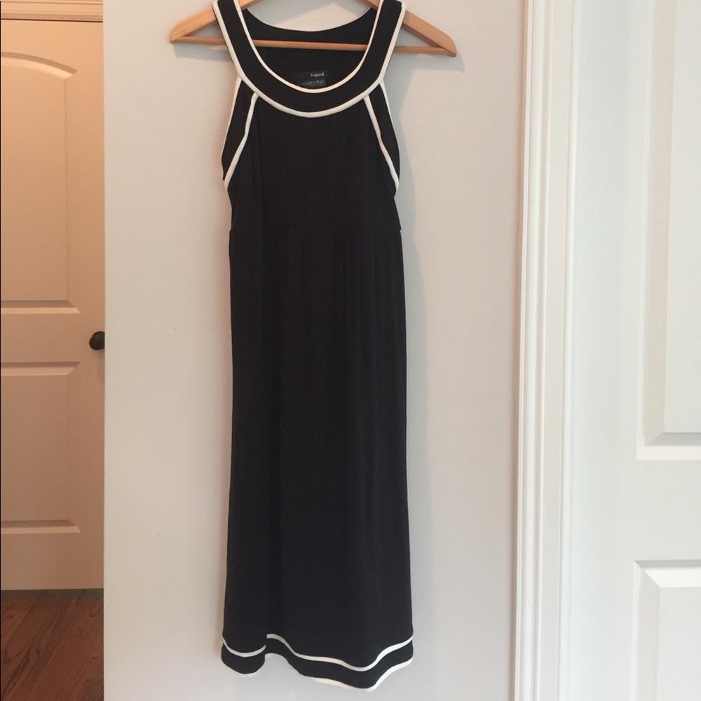 Black maternity dress
