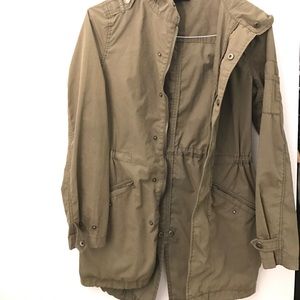 Light jacket in military green- worn