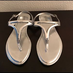 Silver sandals