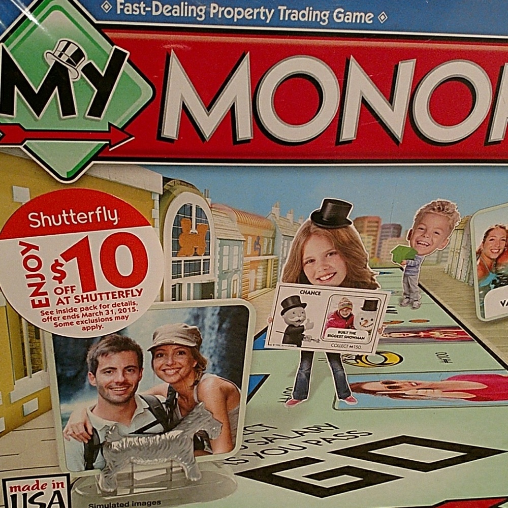 My Monopoly board game.  Ages 8+