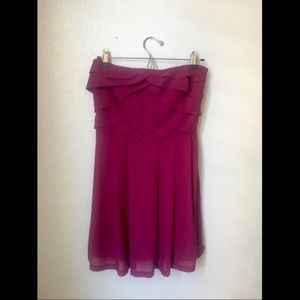 Express Chiffon Strapless Dress