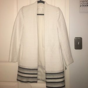 Tweed white blazer • never been worn