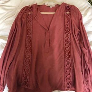 Loft pink blouse