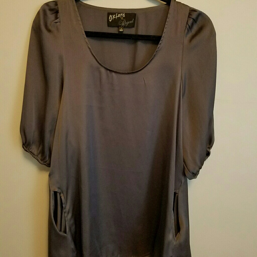 Silk tunic blouse