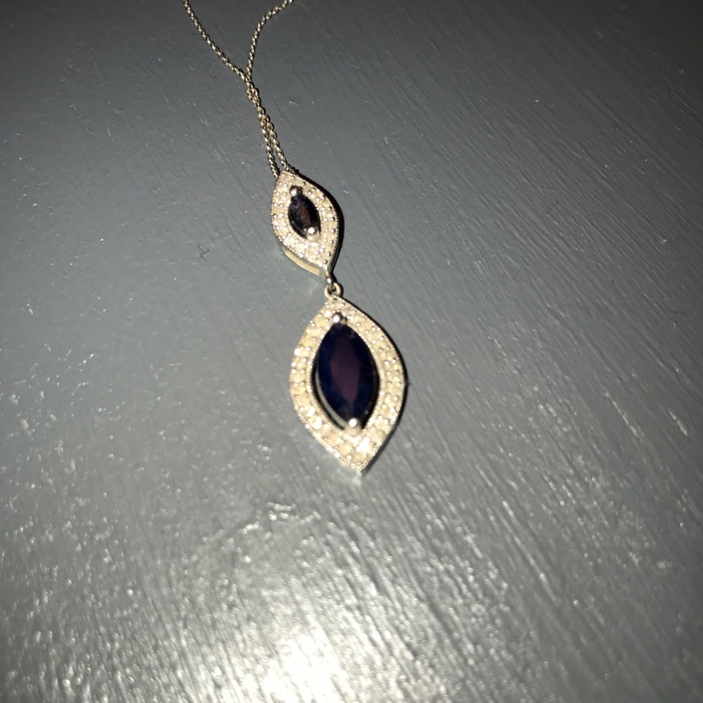 Sapphire and Diamond Necklace