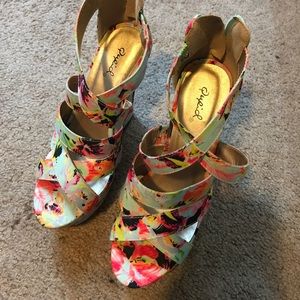 Wedge Tropical Heels