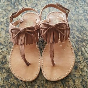 Girls fringe sandal