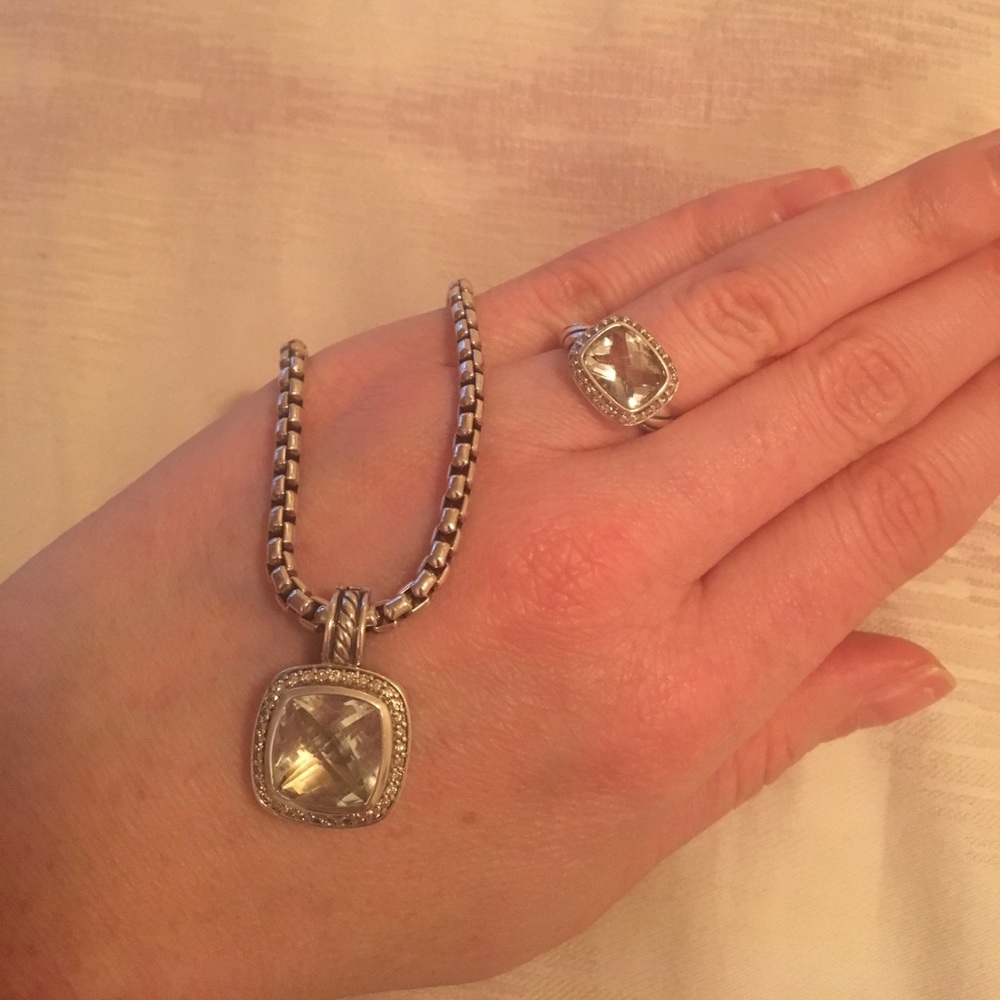 David Yurman Prasiolite Albion Necklace & Ring