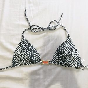 Vix Lizard Print Triangle Bikini Top