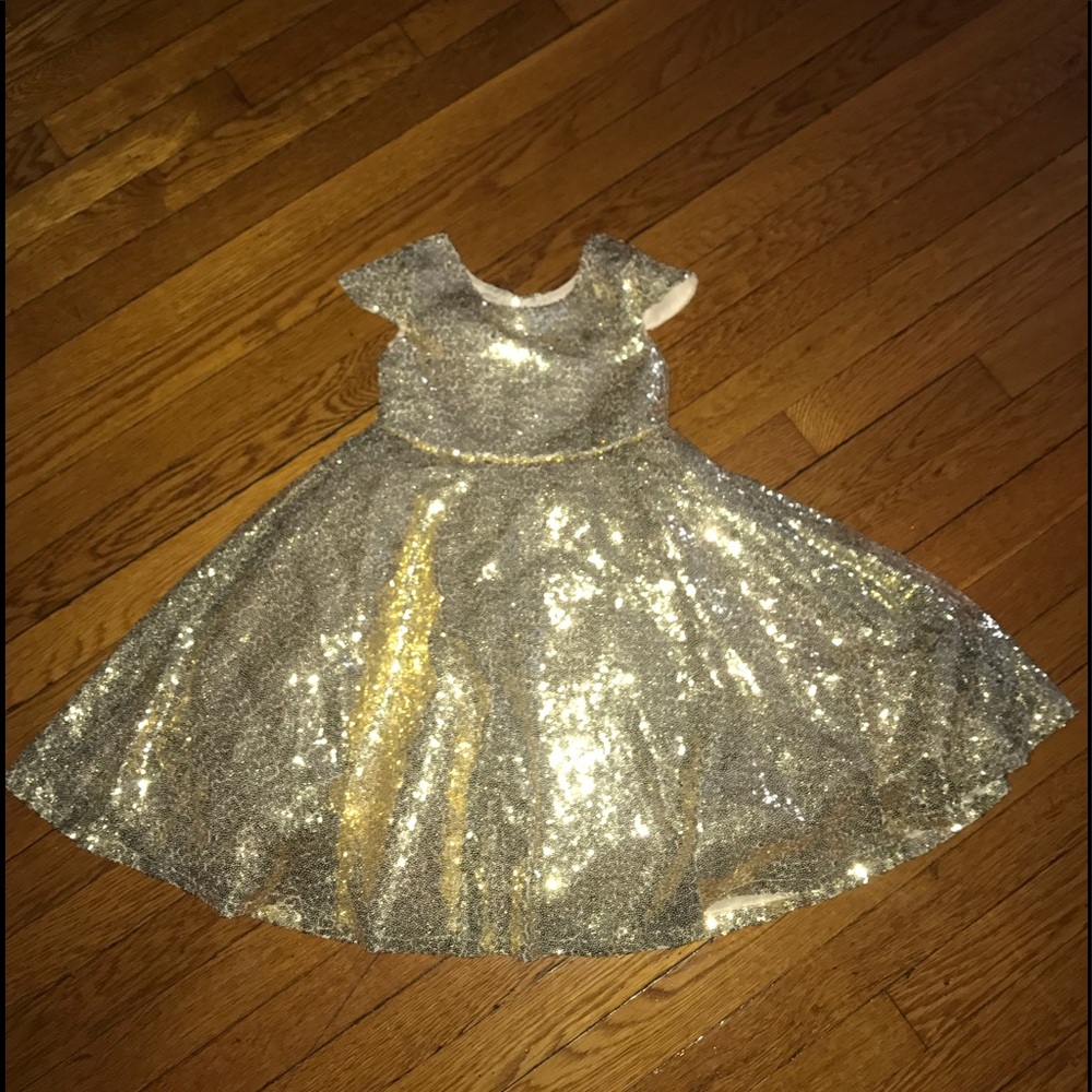 Gold Sequin Dress