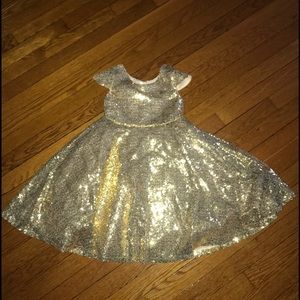 Gold Sequin Dress
