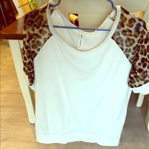 Cheetah baseball tee