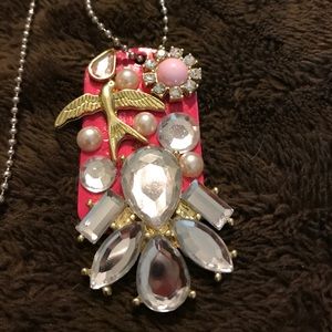 Dog tag bling necklace