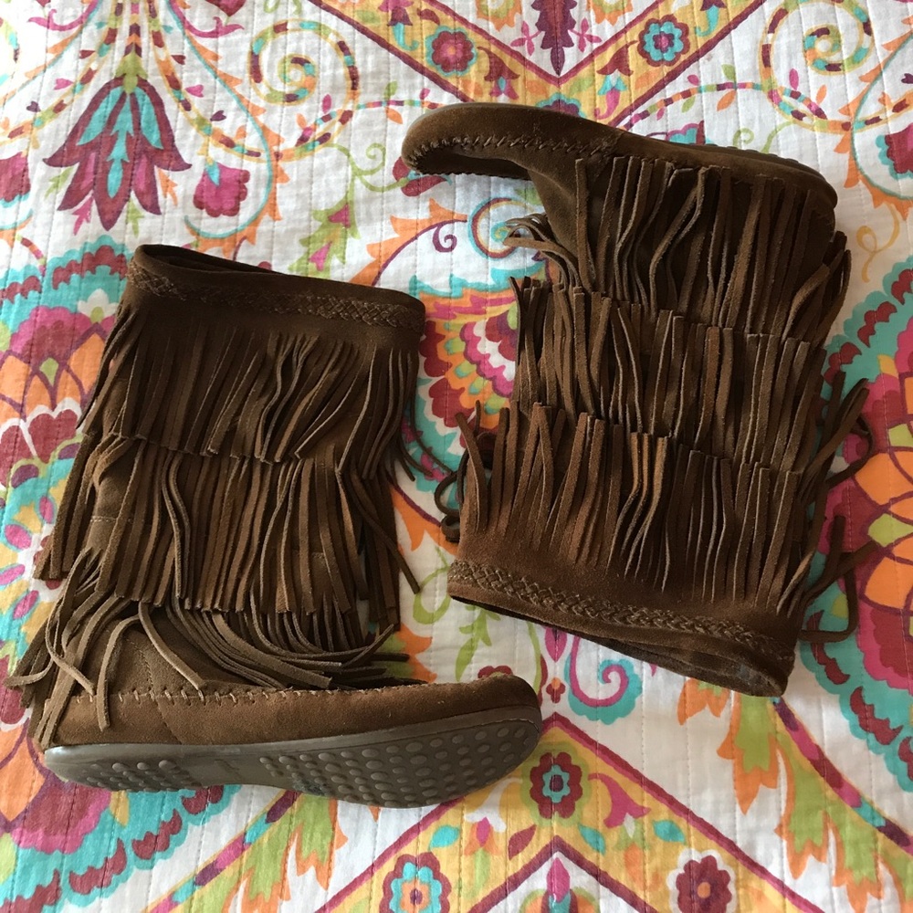 Minnetonka Leather Moccasins size 8